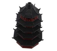 GLEAVI Miniature Pagoda Sculpture for Bonsai and Fish Tank Decor Ancient Architectural Model Ornament Compact Zen Garden Accessory for Desktop and Outdoor Use
