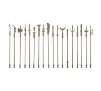 GLEAVI Modèle Miniature Alliage de Zinc 18 Pièces - Jouets Décoratifs Miniatures Bras en Métal - Décorations Artisanales pour Collectionneurs et Apprentissage, Accessoires Maison