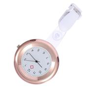 GLEAVI Montre d'Infirmière Suspendue Rose Doré en Alliage d'Aluminium Légère et Pratique Montre de Poche pour Femmes Surveillance Infirmière Présent Infirmière