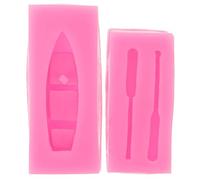 GLEAVI Moule en Silicone pour Fondant et Pâte à Sucre 3d Forme Bateau et Pagaie Lot de 2 Set de Pièces Moule à Bonbons DIY Alimentaire Non Toxique pour Pâtisserie et Argile