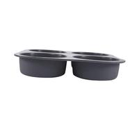 GLEAVI Moule Hamburger Silicone Cavités Antiadhésives pour Cuisson Chaleur pour Petits Pains Maison et
