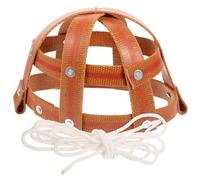 GLEAVI Muselière pour Chevaux et Bovins de Taille Moyenne Buccal en Cuir Léger Muselière Anti-Morsure Corde de 3 Mètres Buccale pour Pâturage et Ferme