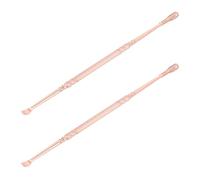 GLEAVI Nettoyeur Oreille avec Design Ergonomique Spirale en Acier Inoxydable Double Tête et Antidérapant, Outil de Nettoyage Oreilles Maison Voyage