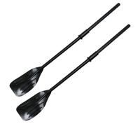 GLEAVI Noir Pagaie de Kayak en PVC Détachable 2 Pièces | Accessoire Bateau, Assemblage Démontable, Prise en Main Agréable, Usage pour Kayak Gonflable, Format Léger