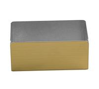 GLEAVI Organisateur de tas Porte-Sucre pour sachets Paquet thé Panier de sachets de Sucre café Titulaires Porte Sachet de Sucre Support de crémier Acier Inoxydable Jaune Réutilisable