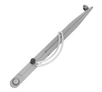 GLEAVI Outil de Compas de Charpentier en Acier Carbone Argent, Porte-crayon Intégré, Rayon Max 300 mm, Utilisé pour Dessins Techniques et Travail Bois