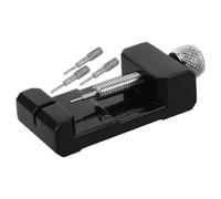 GLEAVI Outil de Réglage de Bracelet de Montre en Métal Noir Extracteur de Goupilles pour Retrait de Maillons Kit Compact de Réparation Polyvalent pour Ajustement Précis des Chaînes de