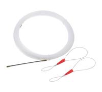 GLEAVI Outil de Tirage de Câbles Électriques en Nylon 3 MM 5 M avec 2 Attaches Guide-Fil Flexible pour Électricien Tire-Fils Mural pour Installation et Passage de Câbles Conduits et