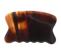 GLEAVI Outil Gua Sha en Corne de Bœuf Naturel Planche de Massage Ergonomique de Poisson pour Visage et Corps Masseur par Raclage Multifonction pour Spa Détente Musculaire et Soins