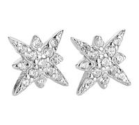 GLEAVI Paie de Clous D’Oreilles Étoiles Octogrammes en Métal Blanc Boucles D’Oreilles pour Femmes et Adolescentes Bijoux Légers et Résistants à la Corrosion Accessoires Mode au