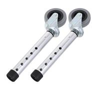 GLEAVI Paire de Roues Pivotantes Silencieuses pour Déambulateur, en Alliage d'Aluminium, Résistantes à L'Usure, pour Personnes Âgées, Adaptées la Vie en Communauté