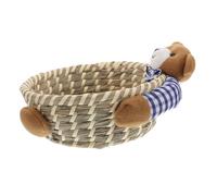 GLEAVI panier de rangement ours mini panier en osier panier en osier de fruits d'animaux panier clé mini panier de fleurs panier d'animaux petits paniers Chaume Blue