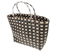GLEAVI Panier en Osier Tressé Main Grosse Capacité pour Femme Paquet Cabas en Paille Naturel Léger Grand Paquet Fourre-Tout Polyvalent pour Courses Plage Repas en Plein Air et