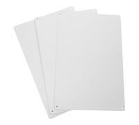 GLEAVI Panneau en Fer Vierge Blanc Design Vierge pour Autocollants 3pcs Matériau en Fer Unique et Spécial pour Décoration de Chambre