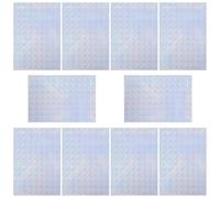 GLEAVI Papier Photo A4 Imperméable 10 Feuilles Effet Holographique Sept Couleurs pour Impression Jet D'encre, Papier Réfléchissant pour Travaux Créatifs et Décoration