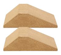 GLEAVI Paquet de 1 Paire de Rampes de Squat en Liège Antidérapantes, Cales de Squat Ajustables pour Entraînement Musculation, Blocs pour Talons et Mollets, Accessoire Fitness Portable