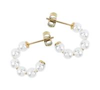 GLEAVI Petites Boucles D’Oreilles en Perles Rondes Clous D’Oreilles Élégants pour Femmes et Filles Bijou Léger Accessoire Polyvalent pour Soirée Anniversaire et Présent