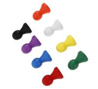 GLEAVI Pièces de Jeu D'échecs en Bois 10 Pcs Multicolores pour Jeux de Société Plateau, Pions Légers et Compacts Adaptés aux Jeux de Plateau et Échecs