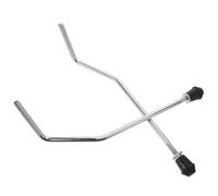 GLEAVI Pieds de Support de Batterie en Métal Argenté Base Réglable pour Grosse Caisse Pied de Rechange Stable et Antidérapant Compatible Batterie et Percussion Accessoire pour