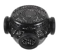 GLEAVI Piège à Crabes en Plastique 4 Entrées Nasse à Écrevisses et Anguilles Filet à Crevettes Solide et Léger Matériel de Pêche Compact pour Rivière et Étang