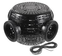 GLEAVI Piège à Crabes en Plastique Réutilisable Filet de Pêche Portable 4 Entrées Corde 6 M Piège à Crevettes Résistant à L’Usure pour Crabes Écrevisses Anguilles et Homards en