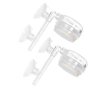 GLEAVI Pierre Diffuseur Nano-Bulles pour Aquarium 2 Pièces Disque à Bulles à Basse Pression Silencieux Aérateur d'Oxygène pour Eau Douce et Marine Diffusion Stable pour Maintien Santé