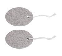 GLEAVI Pierre pour Pédicure Naturelle 2pcs en Pierre Poreuse Facile à Tenir, Réutilisable et Entretien Simple, pour Spa