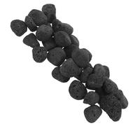GLEAVI Pierres à Feu pour Foyer Intérieur et Extérieur 1200 G de Pierre de Lave Volcanique Noire Naturelle 3-5 Cm pour Décoration D’Aquarium, Barbecue Gaz et Aménagement Paysager