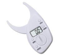 GLEAVI Pince à Graisse Corporelle Portable Blanche Écran Lcd Précis en Plastique pour Mesure des Graisses 0 50mm pour Fitness et Analyse Corporelle