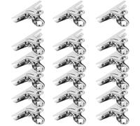 GLEAVI Pinces à Billets en Acier Inoxydable Pratiques et Réutilisables, Clip de Fixation Portable pour Portefeuille et Bureau, Lot de 25 Clips Multifonctions Adaptés Rangement de
