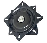 GLEAVI Pivot de Chaise Rotatif 360° Noir Base Pivotante Métallique Robuste Mécanisme Pivotant pour Meubles pour Fauteuils et Tabourets de Bar Remplacement de Plaque Pivotante
