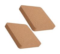 GLEAVI Planche à Estamper Perforer en Liège 2pcs pour Cuir, Outil Artisanal en Bois, Antidérapant, pour Loisirs Créatifs et Ateliers de Maroquinerie