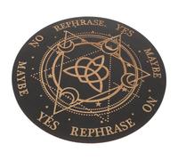 GLEAVI Planche à Pendule Divinatoire en Bois Grosse Taille, Outil de Radiesthésie pour Autel Sorcier, Planche de Divination pour Médium et Débutants, Accessoire Ésotérique