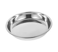 GLEAVI Plaque à Gâteau En Acier Inoxydable Lourd Plateaux Incassable Couleur Grand Vaisselle Assiette à Pâtes Multifonctions Assiette De Service Rond Assiette De Salade