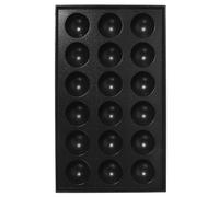GLEAVI Plaque de Cuisson Takoyaki en Aluminium Noir Antiadhésive Compacte et Portable pour Camping et Voyage, Moules à Œufs de Poulpe Cuisine Japonaise