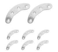 GLEAVI Plaques de Réparation pour Talons de Chaussures Homme 48 MM en Fer - 4 Paires de Coussinets de Semelle Renforcés pour Bottes et Chaussures - Kit de Réparation Solide Antidérapant