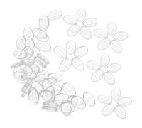 GLEAVI Plaquettes Nasales pour Lunettes de Soleil 100 Paires Plastique Transparent Antidérapantes Confortables à Insérer Usage Quotidien Sport Compatible Toutes Montures