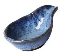 GLEAVI Plat à Condiments en Céramique Nordique Bleue, Bol à Sauce 60 Ml Multifonction, Récipient à Épices Cuisine, Apéritif, Pique-niques et Maison Réutilisable