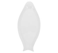 GLEAVI Plat Ovale Céramique Blanc Pur Plateau Poisson Design Unique Plat Vapeur Multifonction pour Service et Maison et Restaurant