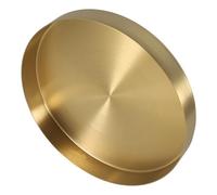 GLEAVI Plateau Rond pour Salle De Bain Rangement Bijoux Cosmétiques Plateau Décoratif Maison Vanité Doré Métal