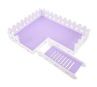 GLEAVI Plateforme pour Hamster en PVC Violet Plateau de Jeu pour Hamster Compatible Cage 60 CM D’Escalade Repos pour Petits Rongeurs Éducatifs et Ludiques