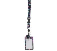 GLEAVI Porte-badge avec Cordon Rétractable, Étui à Cartes Anti-rayures Petit Format, Protège-cartes D'identité avec Motif Dégradé Patte, Porte-cartes Multifonction pour Bureau et Usage