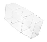 GLEAVI Porte-capsules De Café Acrylique Transparent Organiseur De Rangement 3 Compartiments 18 * 8 Moderne Cuisine Et Bureau Pour Capsules De Café Et Sachets De Thé