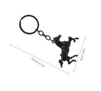 GLEAVI Porte Clés Cheval Chinois Alliage Robuste Pendentif Feng Shui Décoration Suspendue pour Voiture et Porte Accessoire Pratique pour Homme