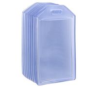 GLEAVI Porte-Étiquettes Bagages Transparentes en PVC Lot de 10, Pochette Étanche Emplacement Carte, Adaptées aux Voyages en Avion et Croisières, Protection Poussière et Eau