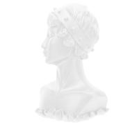 GLEAVI Présentoir à Bijoux en Résine Blanc Buste Sculpté Décoratif Support pour Colliers et Boucles D’Oreilles Accessoire Photo Artisanal Chic pour Boutique et Exposition