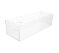 GLEAVI Présentoir à Boissons Glacées en Acrylique Transparent, Support de Gobelets 6 Emplacements, 2 Niveaux, pour Boissons Gazeuses, Cafés et Bars