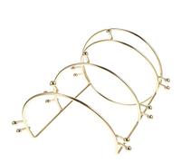 GLEAVI Présentoir à Couronnes Trois Niveaux Doré pour Bandeaux et Diadèmes de Mariée Support Rangement Bijoux et Accessoires Cheveux pour Boutiques et Usage Personnel