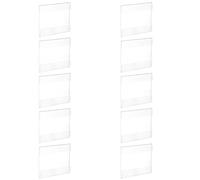GLEAVI Présentoirs à Étiquettes de Prix en Acrylique 10 Pièces Pince pour Affichage Clair Magasins et Autres Lieux Nécessaires