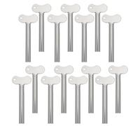 GLEAVI Presse-Tubes de Dentifrice en Acier Inoxydable 15 Pièces Presse-Crème Manuelle Enroulable Outil Anti-Gaspillage pour Tubes de Peinture et Cosmétiques Accessoire Pratique pour